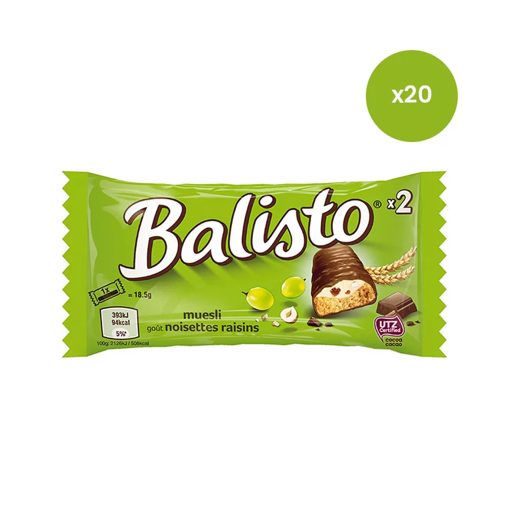 Balisto Muesli met noten en rozijnen - 37g x20