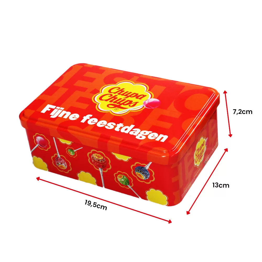 Chupa Chups Best of Mini candy collection box "Fijne feestdagen" - lollies - 70 stuks - 420g