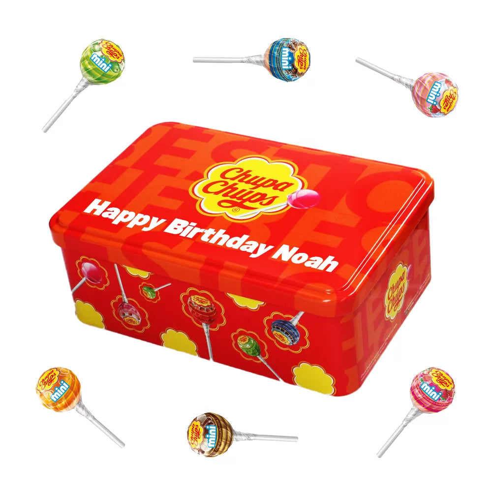 Chupa Chups Best of Mini candy - Tinbox L - PERSO - 420g