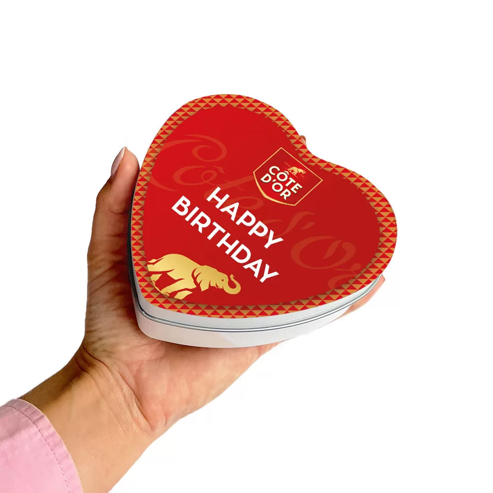 Côte d'Or Bouchée geschenkdoos hartje "Happy Birthday" - 100g