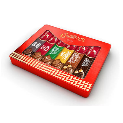 Côte d'Or chocoladepakket voor juf - "Bedankt juf" - Mini Bouchée & chocoladerepen - 775g