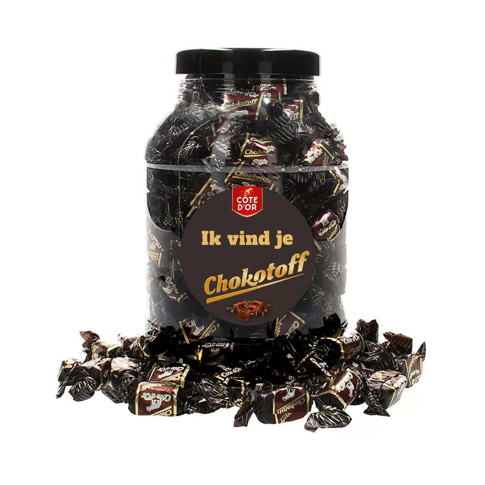 Côte d'Or Chokotoff chocolade - "Ik vind je Chokotoff" - 1600g