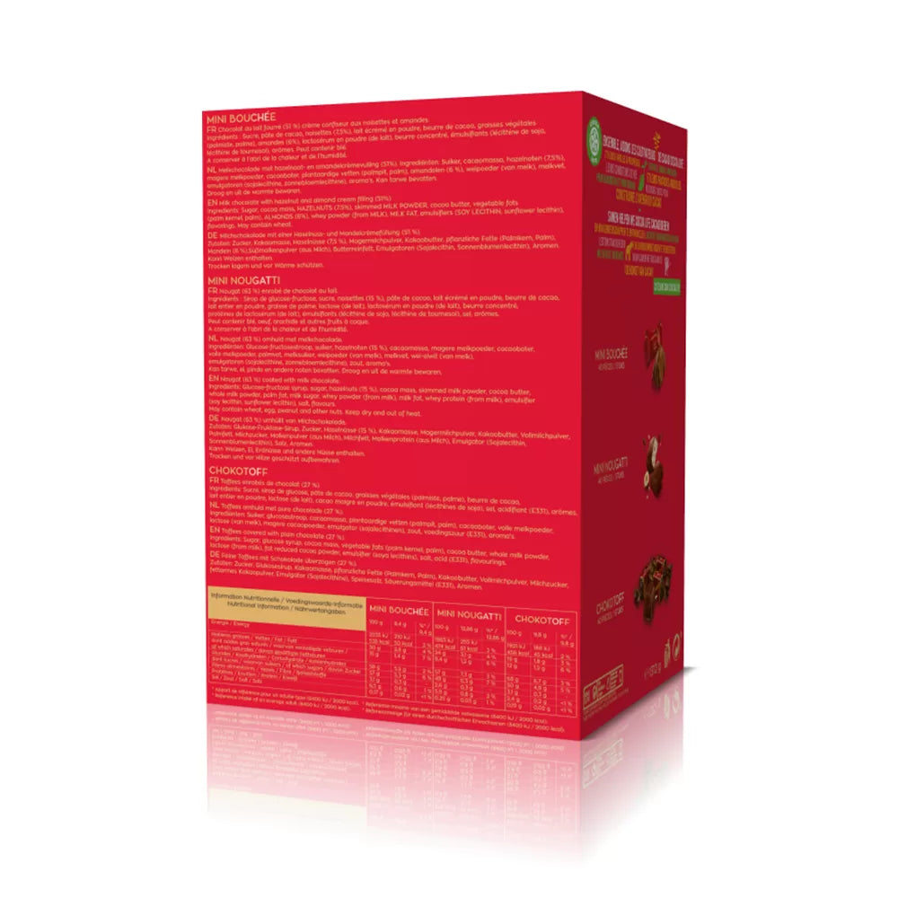 Côte d'Or dispenser - Mini Bouchée-Mini Nougatti-Chokotoff - 120 stuks - 1312g