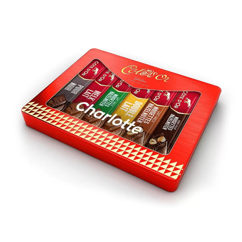Côte d'Or luxueuze geschenkdoos - PERSO - 6 chocoladerepen mixed - 275g
