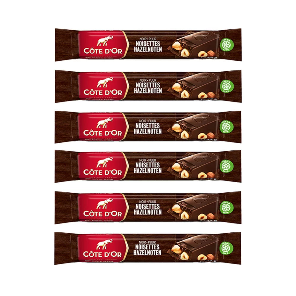 Côte d'Or luxueuze geschenkdoos - PERSO - 6 chocoladerepen puur hele hazelnoten - 270g