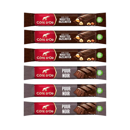 Côte d'Or luxueuze geschenkdoos - PERSO - 6 chocoladerepen puur mix - 276g