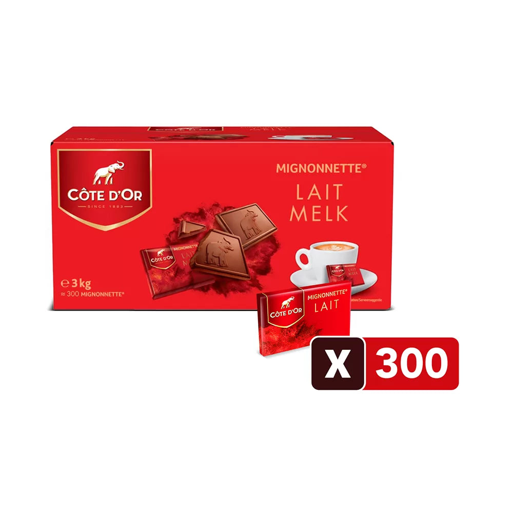 Côte d'Or Mignonnette Melk chocolade - 300 stuks - 3kg