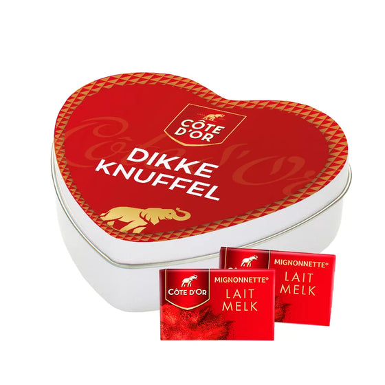 Côte d'Or Mignonnette melk - Tinbox hartje - PERSO - 150g