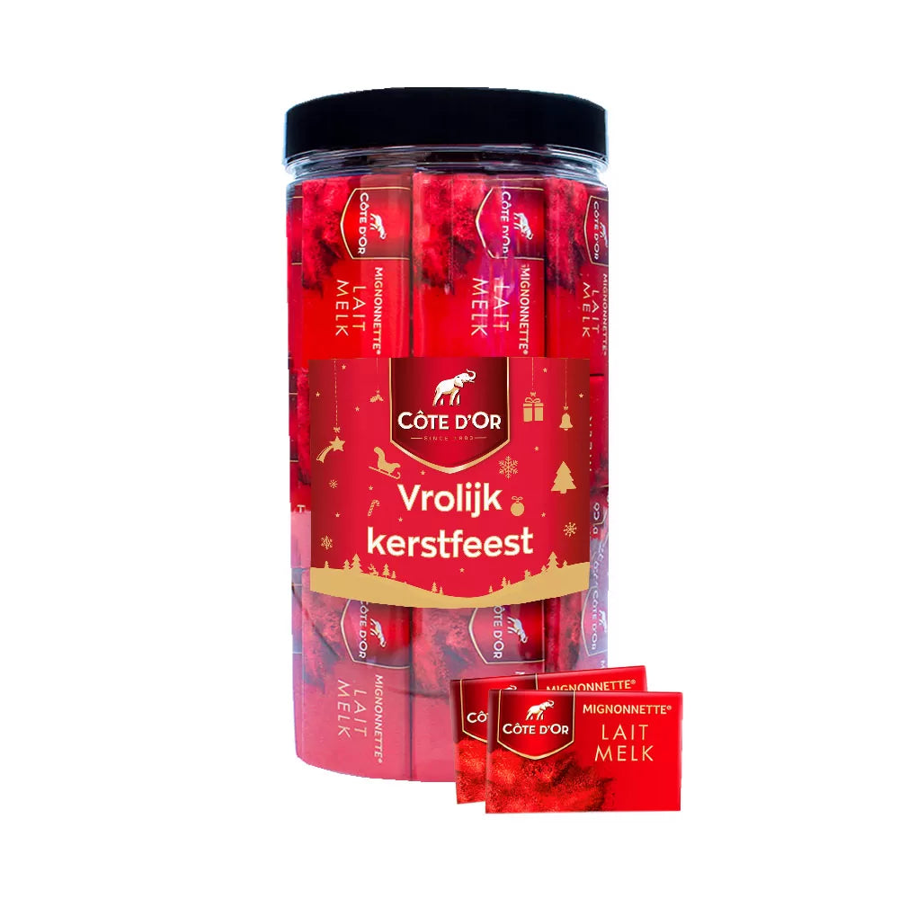 Côte d'Or Mignonnette Melk "vrolijk kerstfeest" - 750g