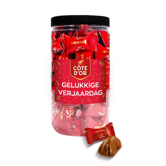 Côte d'Or Mini Bouchée "Gelukkige Verjaardag!" - verjaardagscadeau - 500g