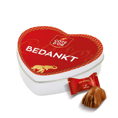 Côte d'Or Mini Bouchée geschenkdoos hartje "Bedankt" - 85g