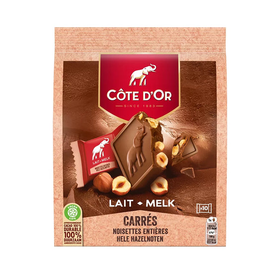 Côte d'Or Mini carré melk hele noot - 20g x10