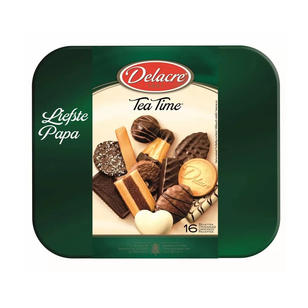 Delacre Tea Time - Koekjesdoos tin - PERSO - 1000g