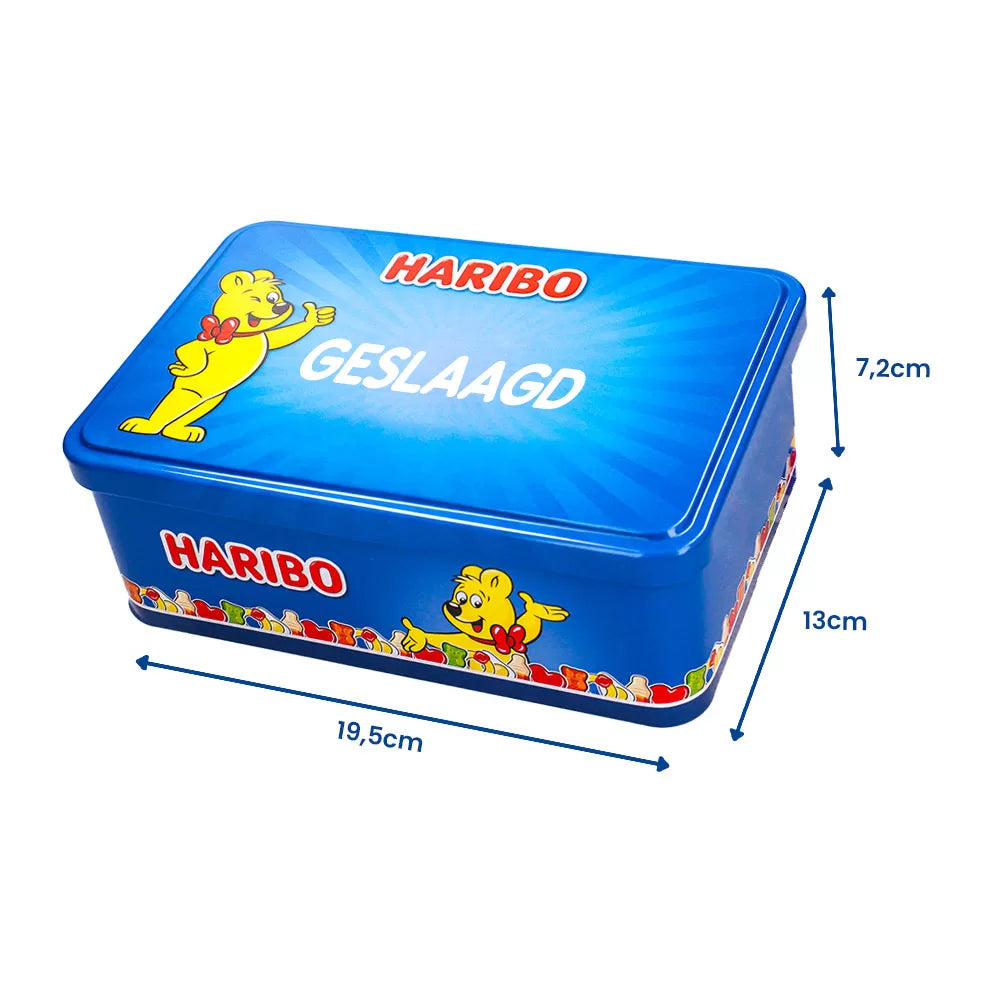 Haribo Happy Heroes candy collection box "geslaagd" - 350g