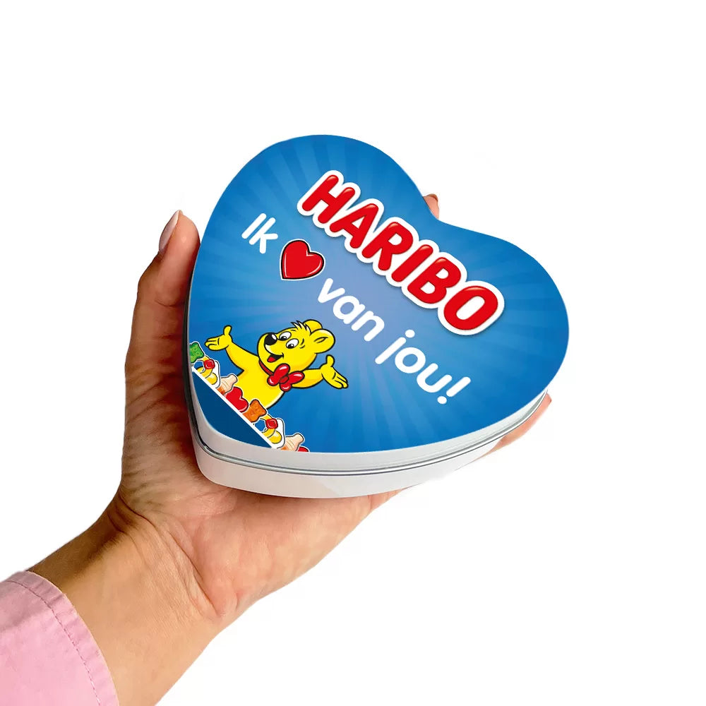 Haribo Starmix - Tinbox hartje - PERSO - 100g