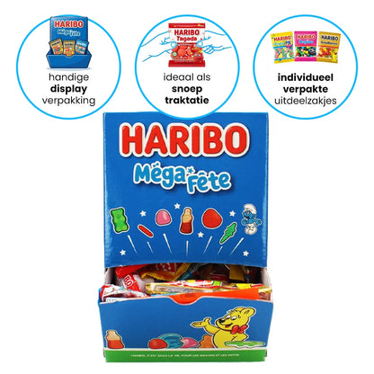 Haribo displaybox "Méga Fête!" - 1000g