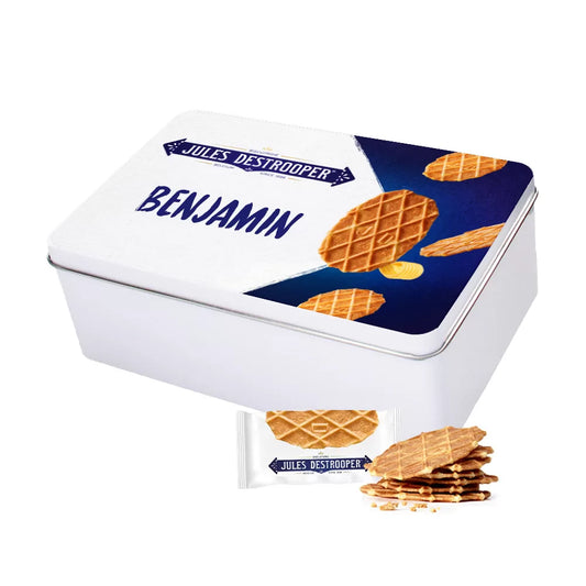 Jules Destrooper geschenkdoos - Tinbox L - PERSO - 240g
