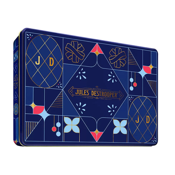 Jules Destrooper Jules' Gift Tin - Amandelbrood & Natuurboterwafels - 350g