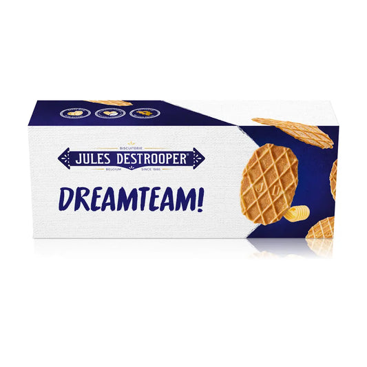Jules Destrooper Natuurboterwafels - "Dreamteam!" - 100g x 2