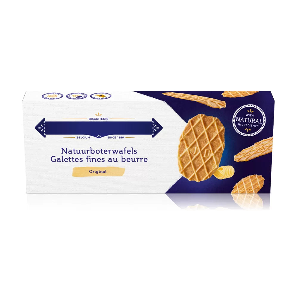 Jules Destrooper Natuurboterwafels - in pijl - PERSO - 100g