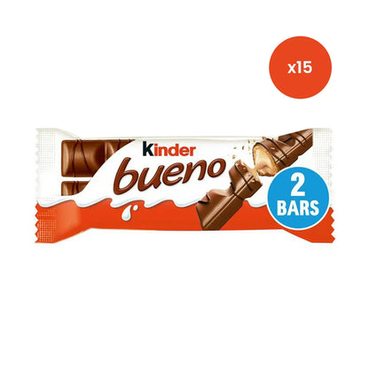 Kinder Bueno partybox: melkchocolade (15 stuks) & wit (5 stuks) - 840g