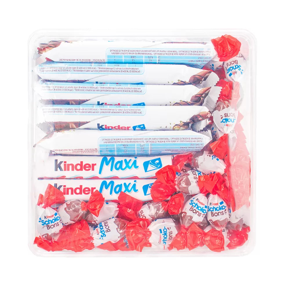 Kinder chocolade mix: Kinder Maxi, Schokobons & Bueno - 604g