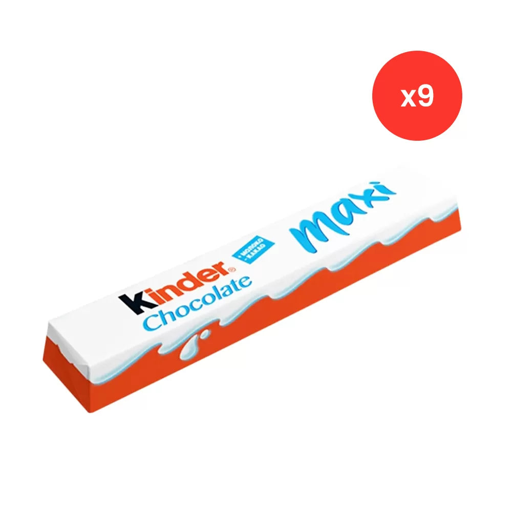 Kinder chocolade mix: Kinder Maxi, Schokobons & Bueno - 604g