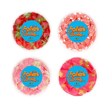 Les Folies de Lowie cadeau 'Aardbeien & kersen mix' 4 soorten - 1950g