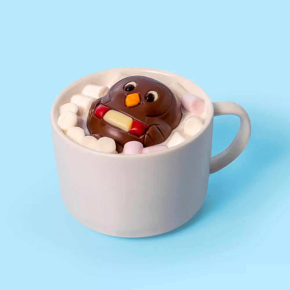 Libeert Cocoa Bomb met marshmallows - 2 chocoladefiguren - 80g