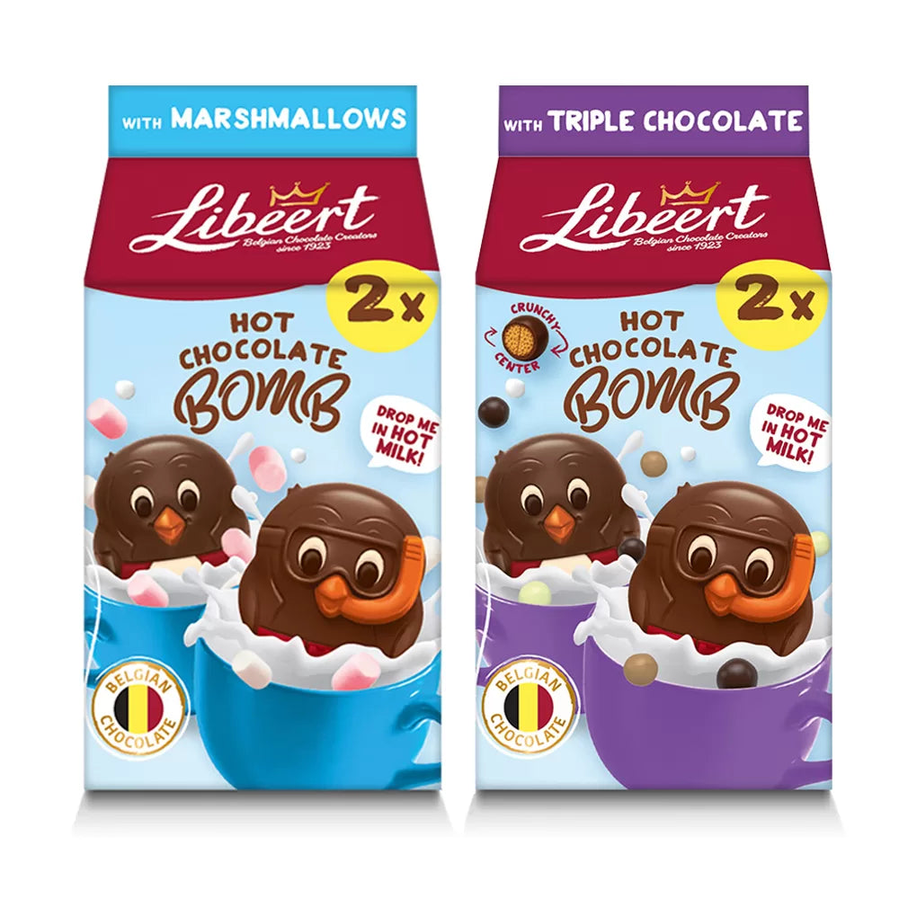 Libeert Cocoa Bomb Mix: Triple Chocolate & marshmallows - 160g