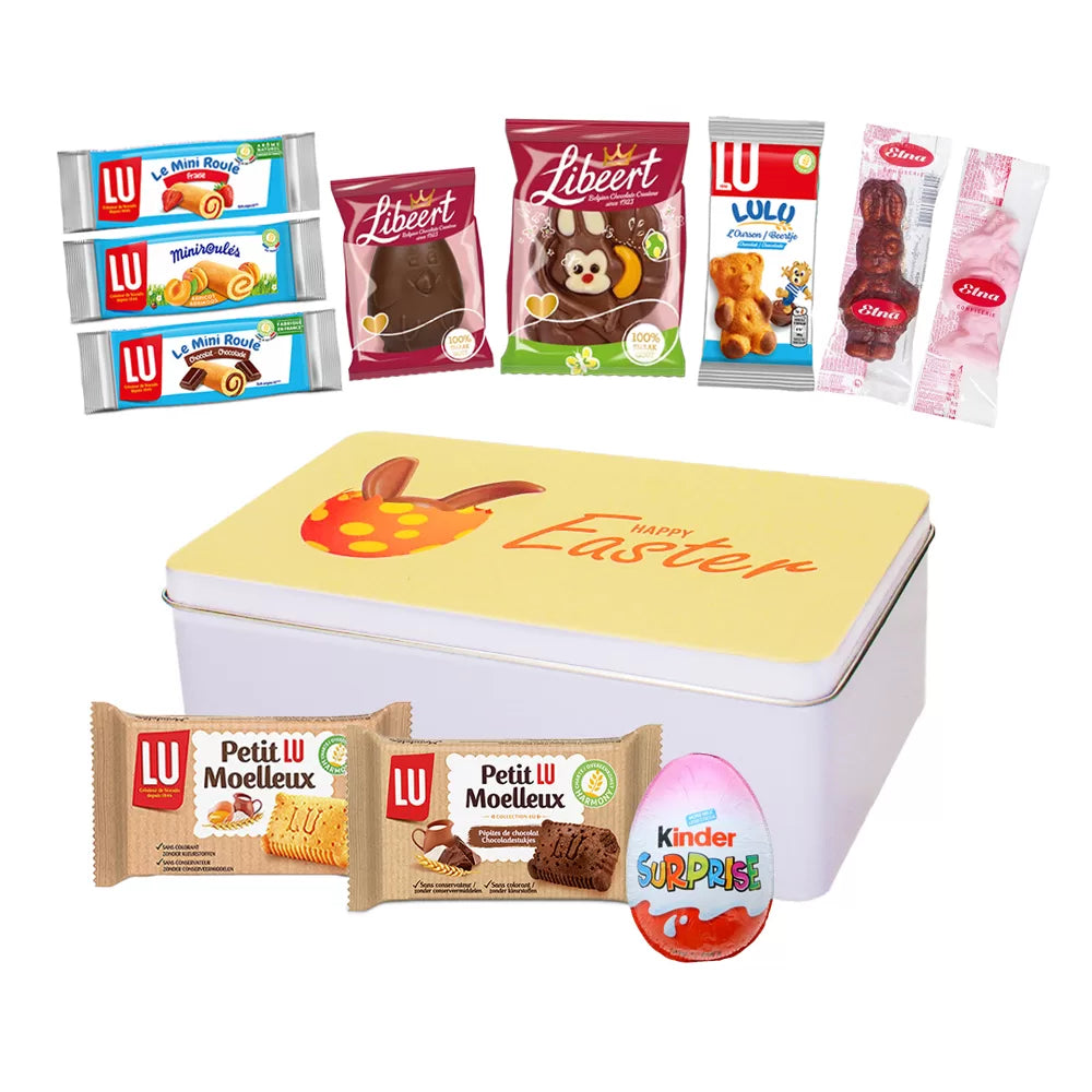 Libeert, Kinder & LU Pasen chocolade mix - Tinbox L - PERSO - 316g