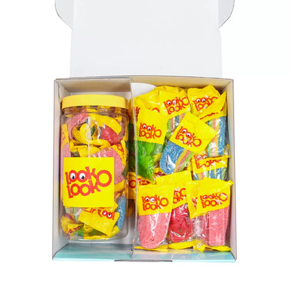 Look-O-Look Candy Top Mix snoeppakket - 4 variëteiten - Refill giftbox - 1290g