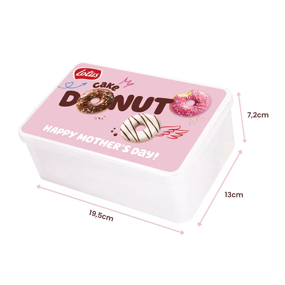 Lotus Cake Donut collection box - "Happy Mother's Day!" - 340g