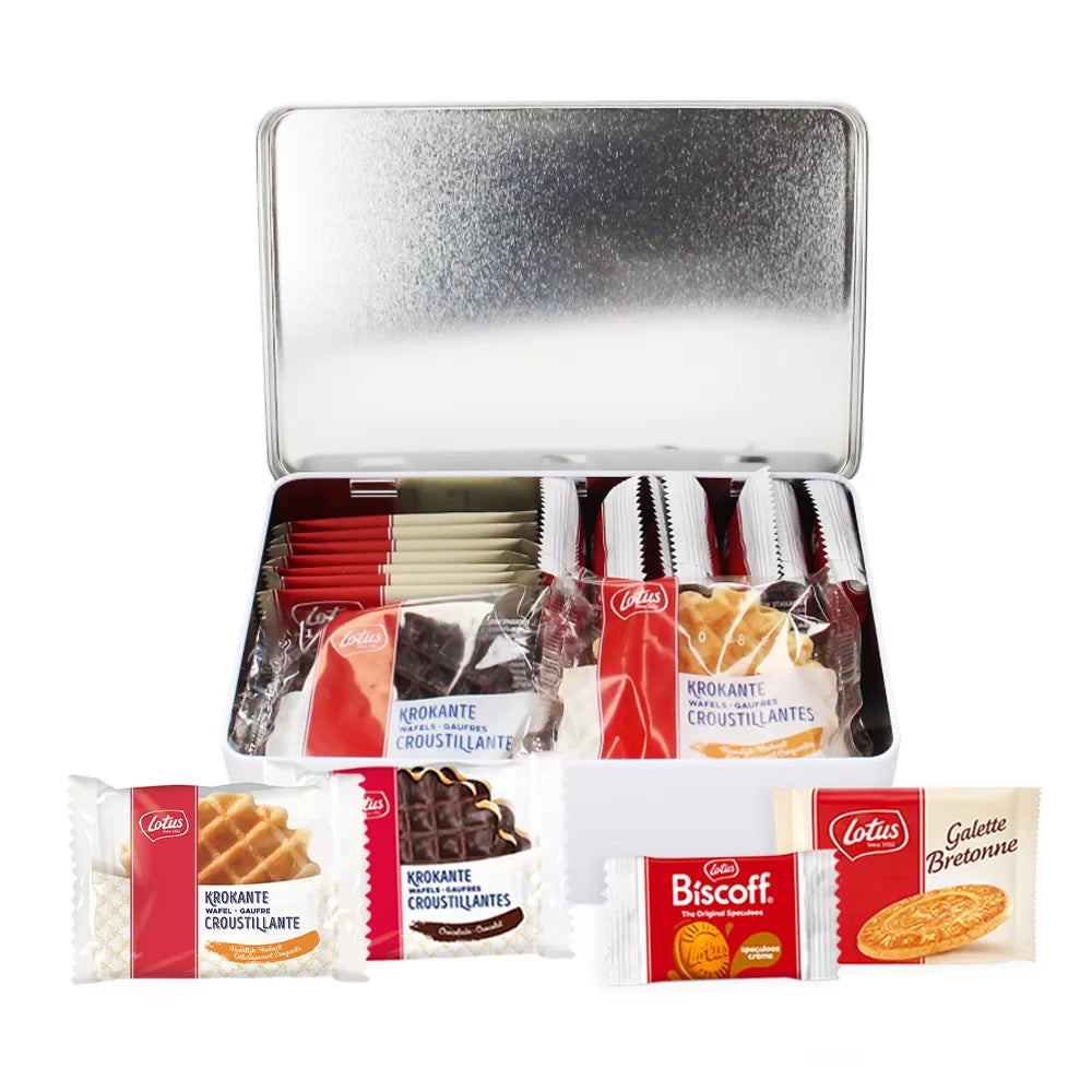 Lotus collection box met Biscoff, Bretons Botergaletje & Krokante wafels mix - 242g