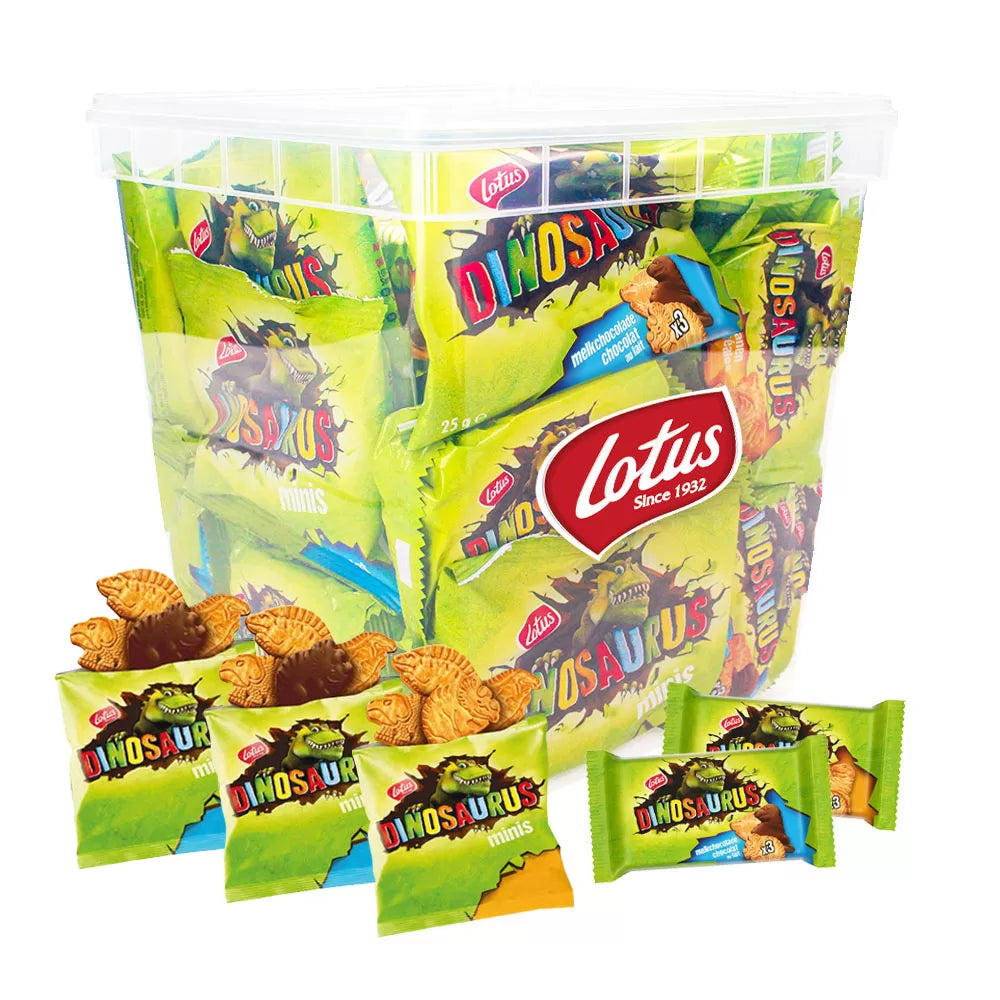 Lotus Dinosaurus Original & Mini's mix - voordeel maandpakket - 28 stuks - 750g