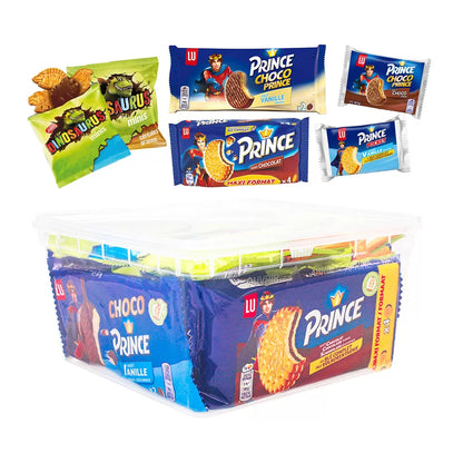LU Prince & Lotus Dinosaurus vieruurtjes koekjespakket - 15 stuks - 618g