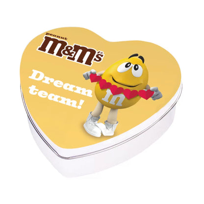 M&M's geschenkdoos hartje 'Dreamteam' - peanut - 90g