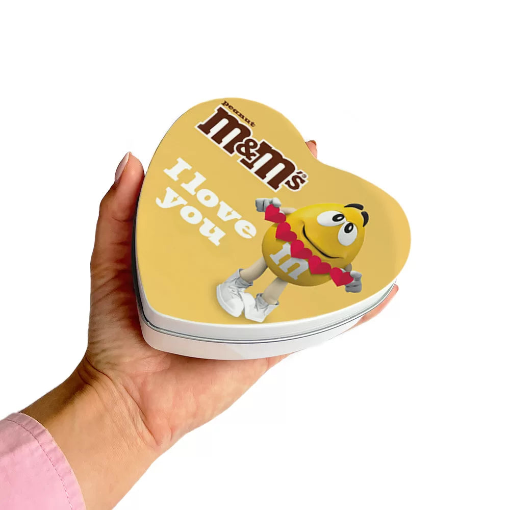 M&M's geschenkdoos hartje 'I love you' - peanut - 90g