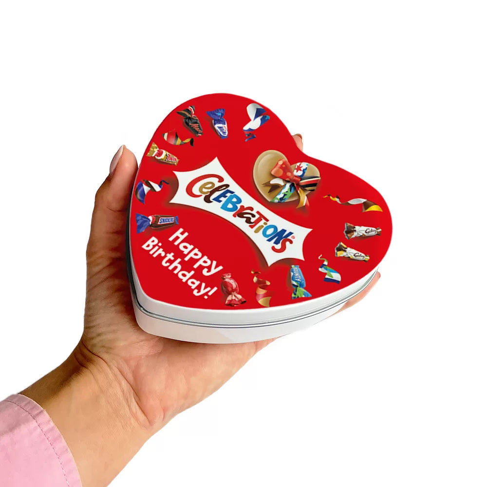 Mars Celebrations geschenkdoos hartje "Happy Birthday" - 120g