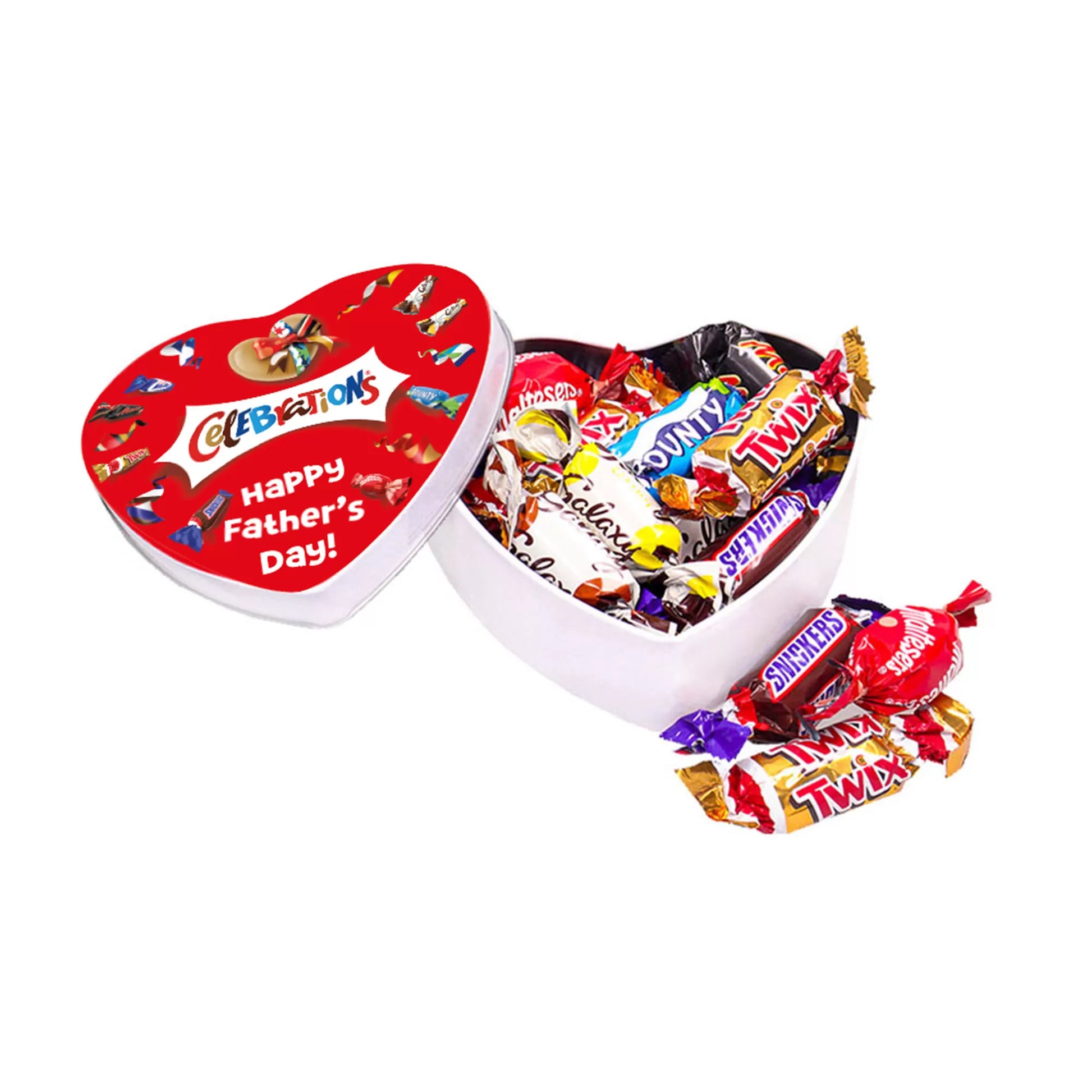 Mars Celebrations geschenkdoos hartje "Happy Father's Day" - 120g