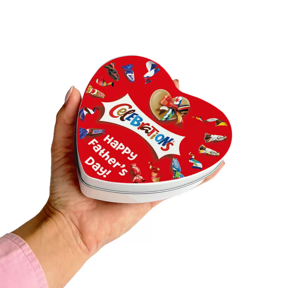 Mars Celebrations geschenkdoos hartje "Happy Father's Day" - 120g