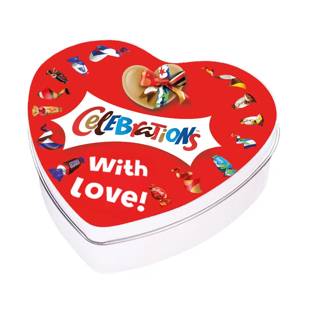 Mars Celebrations geschenkdoos hartje "with love!" - 120g