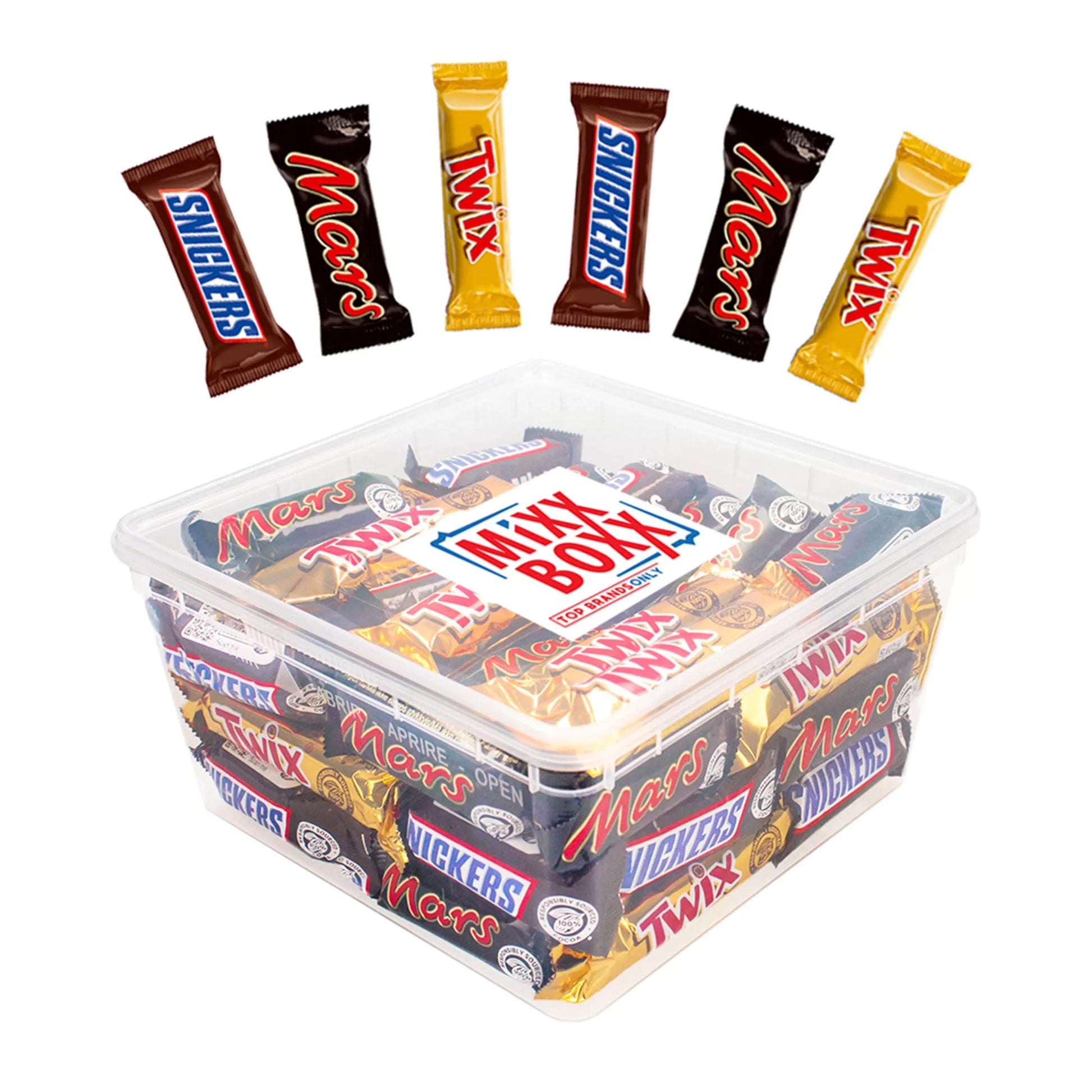 Mars Mini chocolademix - 55 stuks - Mars, Snickers & Twix - 1100g