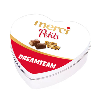 merci Petits geschenkdoos hartje "dreamteam" - mix van smaken - 115g