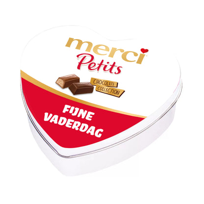 merci Petits geschenkdoos hartje "Fijne Vaderdag" - mix van smaken - 115g