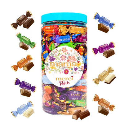 merci Petits Moederdag giftbox pakket met mok "for your smile" - 1065g
