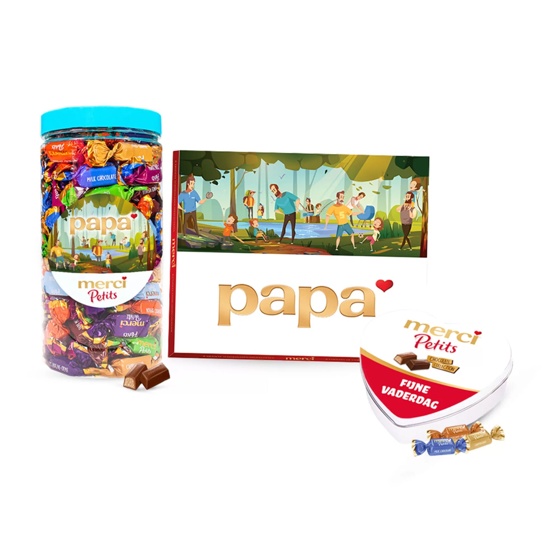 merci Petits Vaderdag giftbox pakket - merci Petits & merci Finest Selection - 1065g