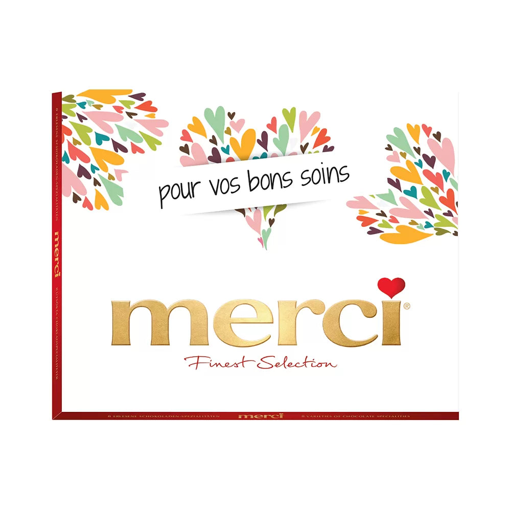 merci pour vos bons soins - merci Finest Selection Assorti chocolade - 8 smaken - 250g