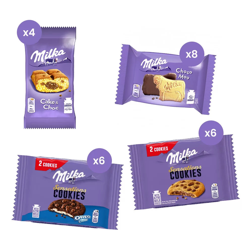 Milka Best of cookies - koekjespakket XL - 24 koekjes - 1084g