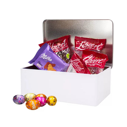 Milka & Libeert Pasen chocolade mix - Tinbox L - PERSO - 309g